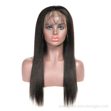 Wholesale Lace Wig Vendors Straight Raw Peruvian Remy Cuticle Aligned Human Hair wig Cheap 13X4 Lace Closure Wig For Black Women